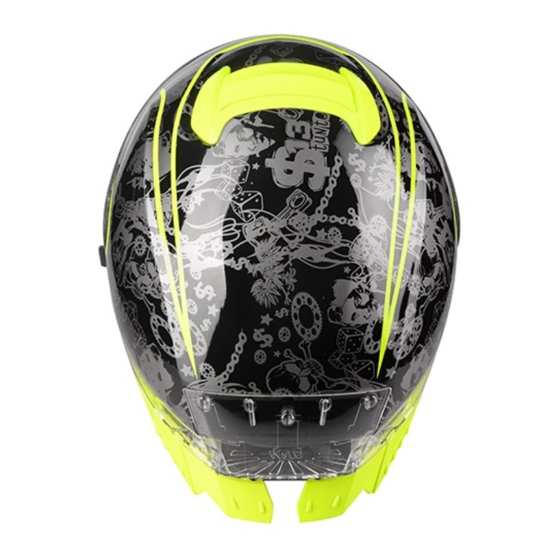 Lazer Rafale SR $13 Original must-hall-fluo kollane integreeritud mootorratta kiiver allahindlus