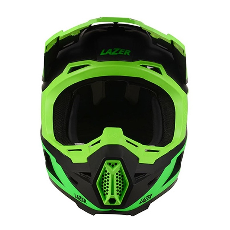 Motokrosová přilba Lazer X9 Iron černo-fluo zelená
