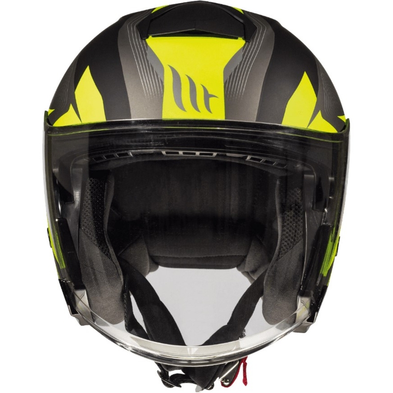 Otevřená přilba na motorku MT Thunder 3 SV Wing černo-šedo-fluo žlutá výprodej