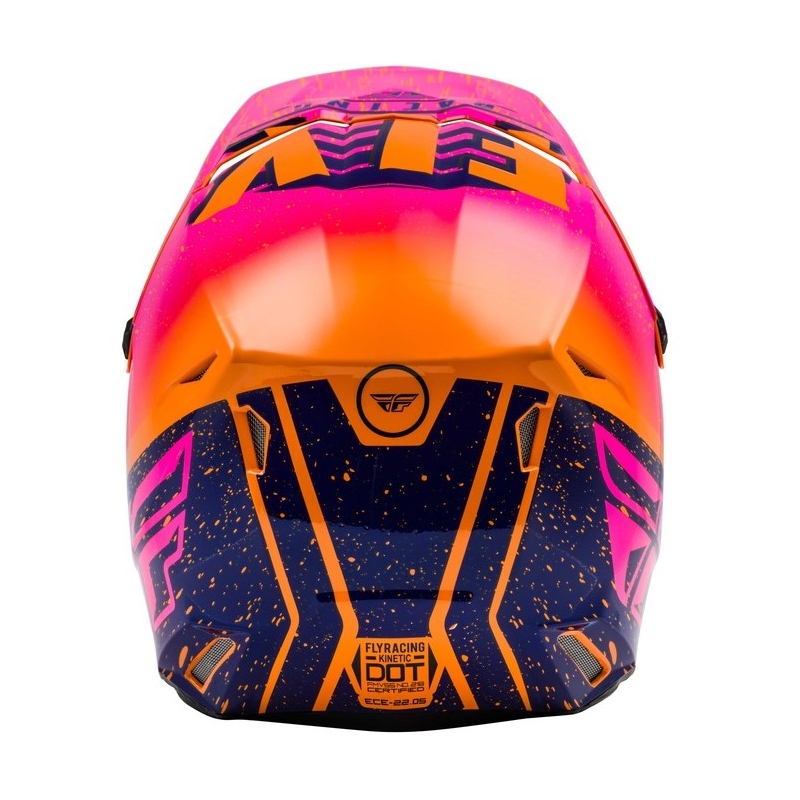 Motokrosová přilba FLY Racing Kinetic K120 oranžovo-růžovo-černá