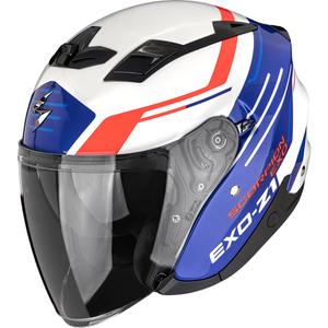 Scorpion EXO-Z1 Prymus avatud mootorrattakiiver valge-sinine-punane