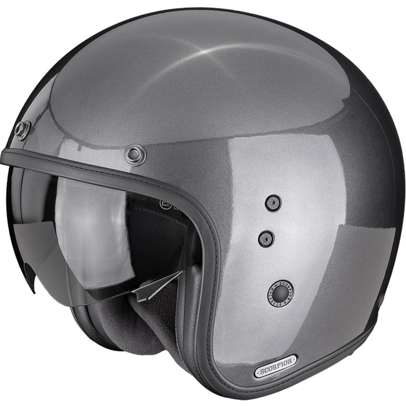 Scorpion Belfast II Solid avatud mootorrattakiiver metallikhall