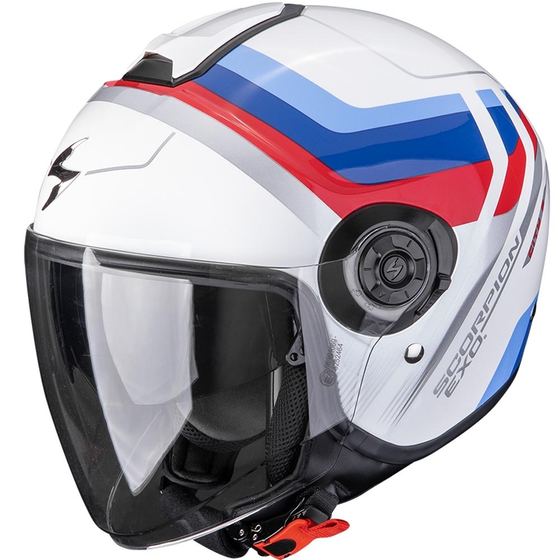 Scorpion EXO-CITY II Sport avatud mootorrattakiiver valge-sinine-punane