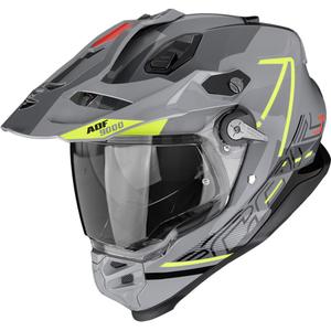 Enduro kiiver Scorpion ADF-9000 Air Summit hõbe-fluorestseeriv kollane