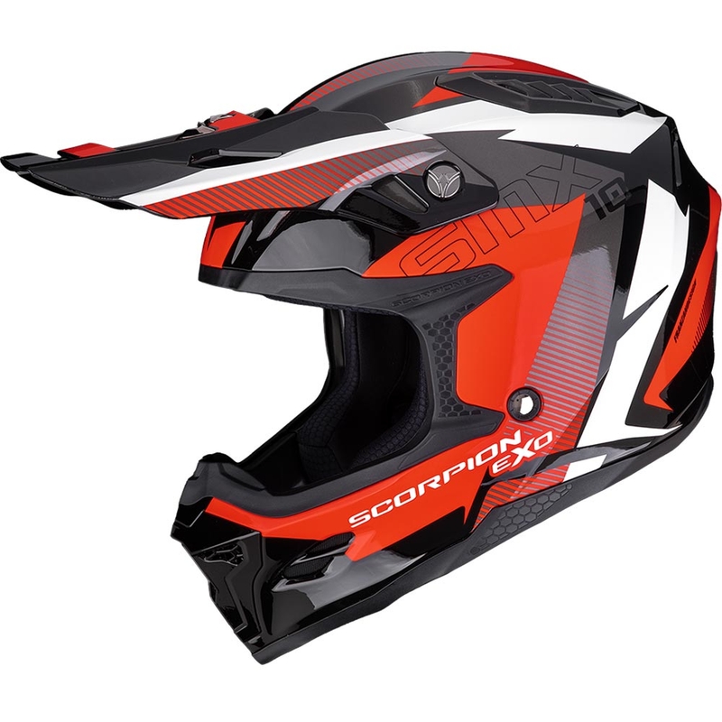 Scorpion SMX-10 Speed krossikiiver must-valge-punane