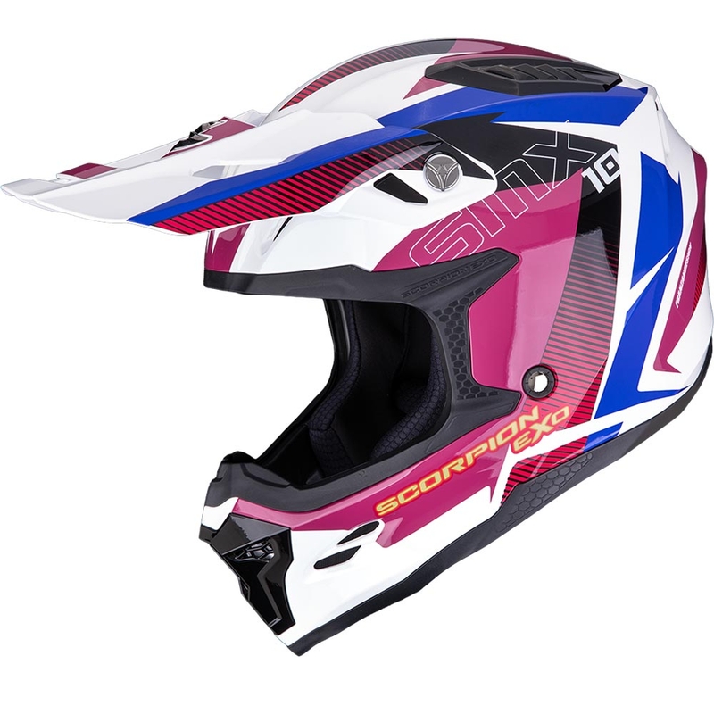 Scorpion SMX-10 Speed krossikiiver valge-roosa-sinine