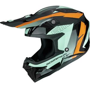 Scorpion SMX-10 Speed krossikiiver must-oranž-roheline