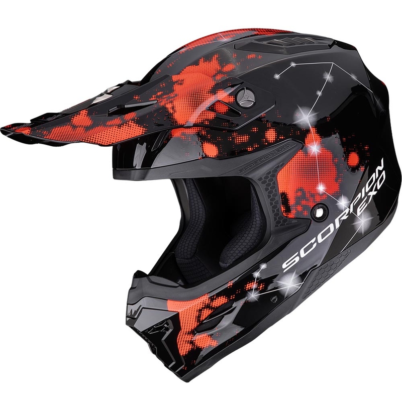 Scorpion SMX-10 Vibe motokrossikiiver must-punane