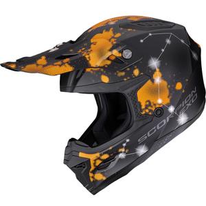 Scorpion SMX-10 Vibe motokrossikiiver matt must-oranž