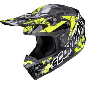 Scorpion SMX-10 Gas motokrossi kiiver must-kollane