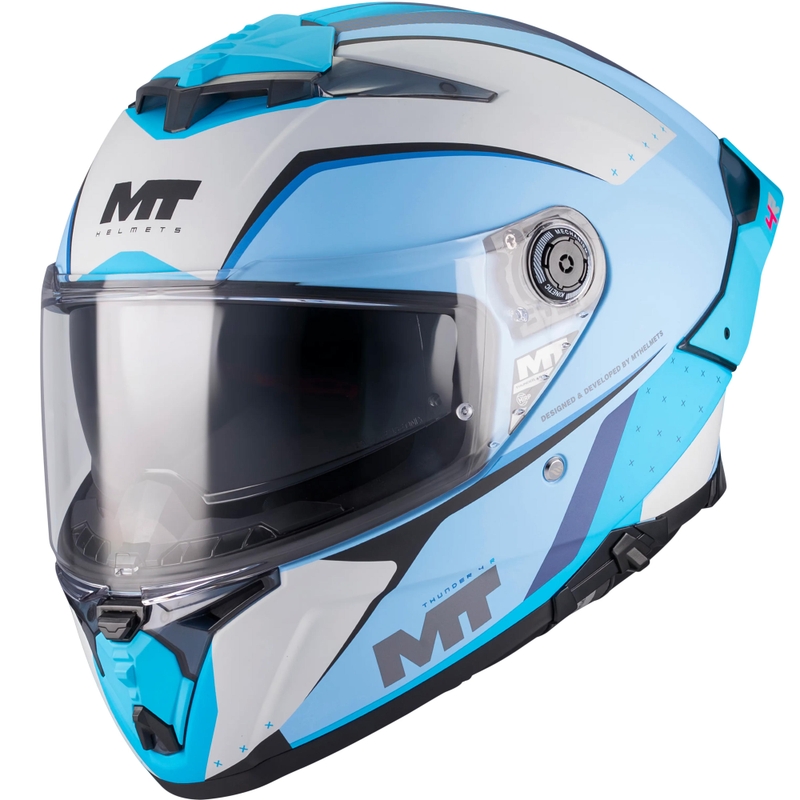 Täismaskiiver MT Thunder 4 R SV Wind Tunnel C7 matt sinakashall