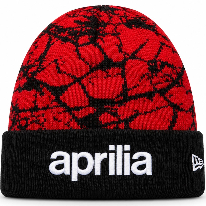 Aprilia võidusõidumüts logoga puna-must