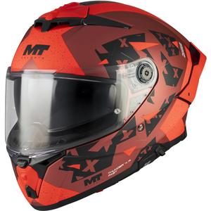 Täismaskiiver MT Thunder 4 R SV Fast C5 matt must-hall-punane