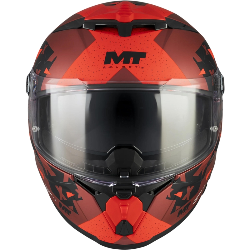 Täismaskiiver MT Thunder 4 R SV Fast C5 matt must-hall-punane