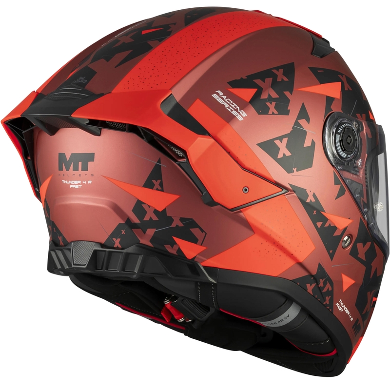 Täismaskiiver MT Thunder 4 R SV Fast C5 matt must-hall-punane