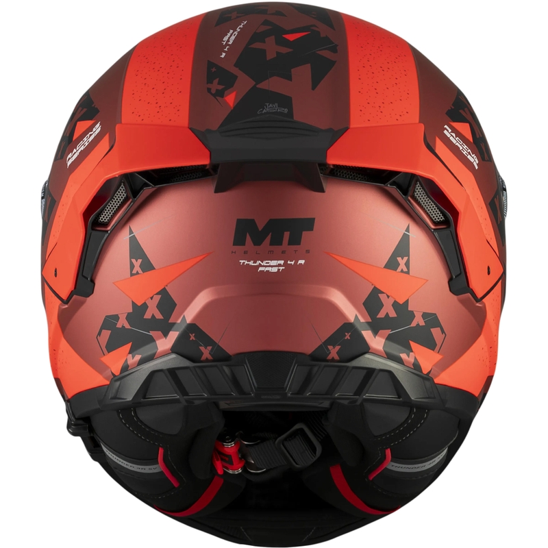 Täismaskiiver MT Thunder 4 R SV Fast C5 matt must-hall-punane
