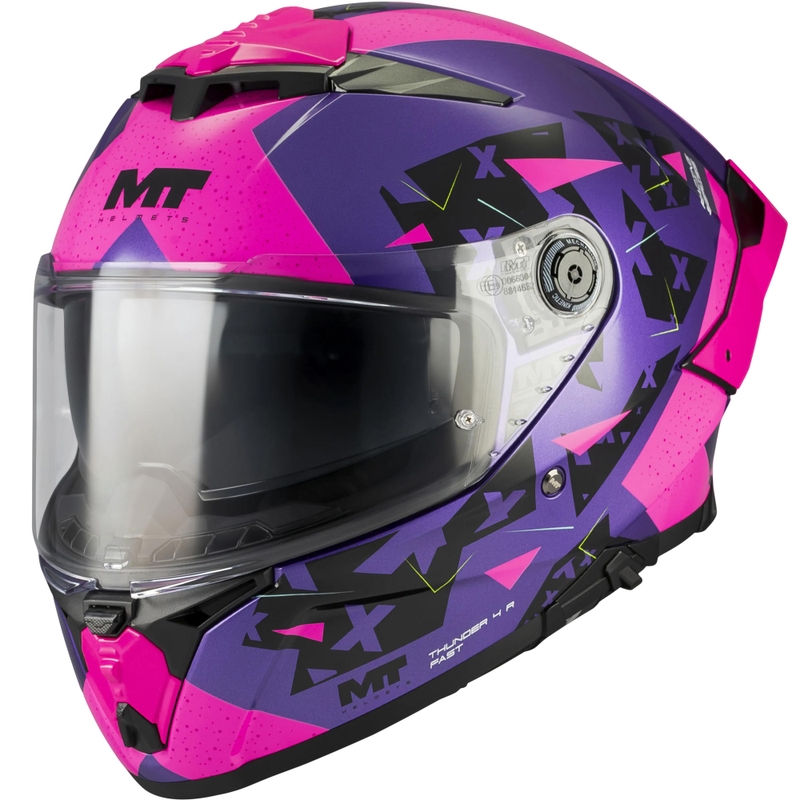 Täismaskiiver MT Thunder 4 R SV Fast C8 lilla-roosa-must