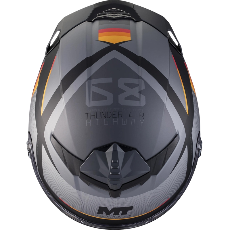 Täismaskiiver MT Thunder 4 R SV Highway B5 matt hall-must