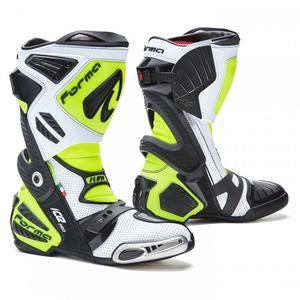 Forma Ice Pro Flow valge-must-fluo kollased mootorratta saapad