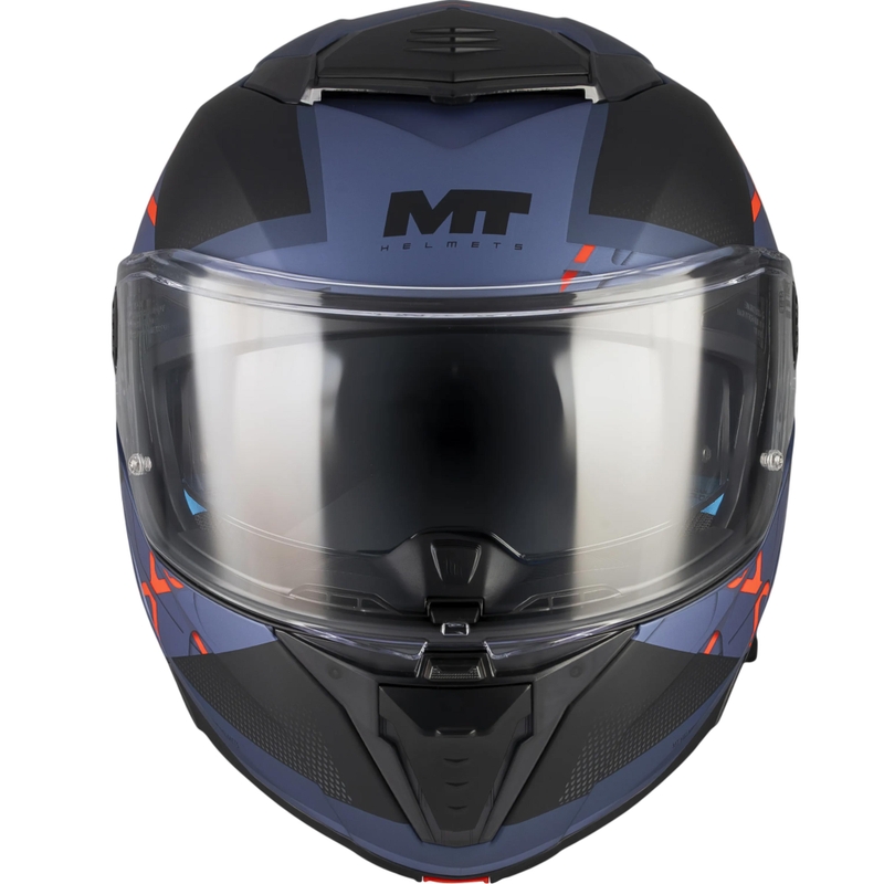 Ülesklapitav mootorrattakiiver MT Atom 2 SV Change C17 matt must-sinine