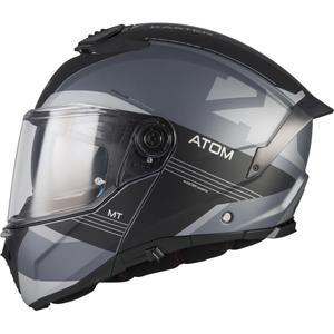 Ülesklapitav mootorrattakiiver MT Atom 2 SV Kaster C2 matt must-hall