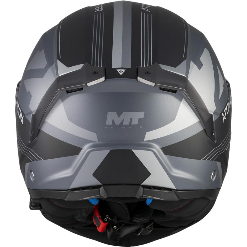 Ülesklapitav mootorrattakiiver MT Atom 2 SV Kaster C2 matt must-hall