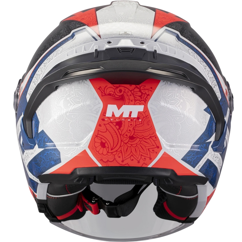 Avatud mootorrattakiiver MT Cosmo SV Danish 26 Season C5 sinine-punane-valge-must
