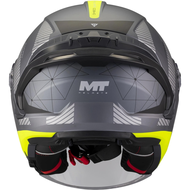 Avatud mootorrattakiiver MT Cosmo SV Zafiro C3 matt must-hall-fluorestseeruv kollane