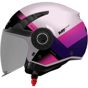 Avatud mootorrattakiiver MT Aeris Cover C8 matt roosa-lilla