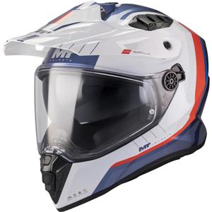 Enduro mootorrattakiiver MT Track SV Nomad C0 sinine-valge-punane