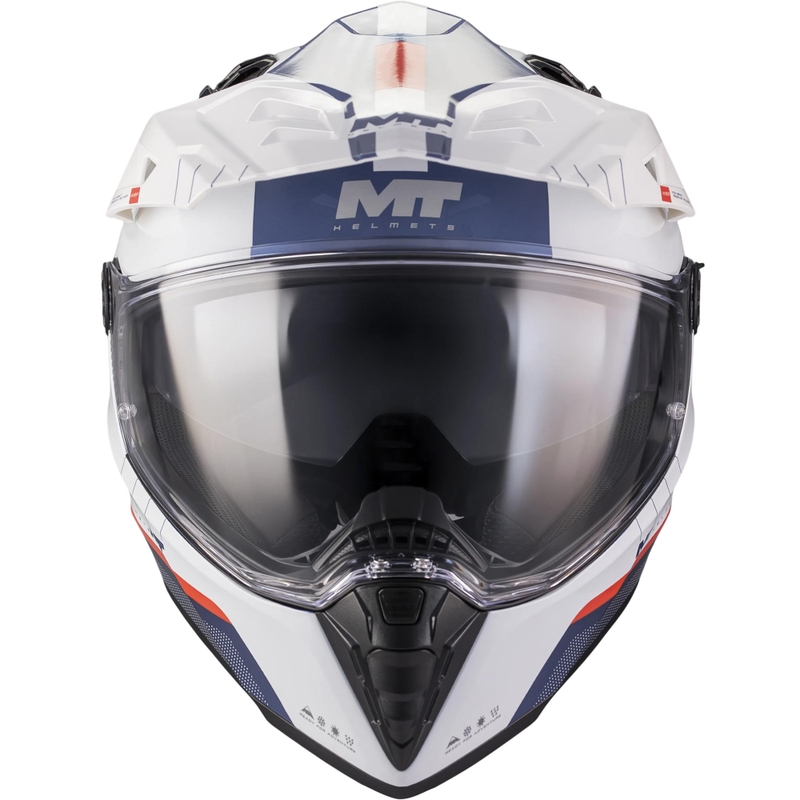 Enduro mootorrattakiiver MT Track SV Nomad C0 sinine-valge-punane