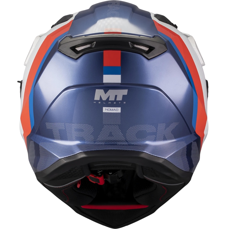 Enduro mootorrattakiiver MT Track SV Nomad C0 sinine-valge-punane