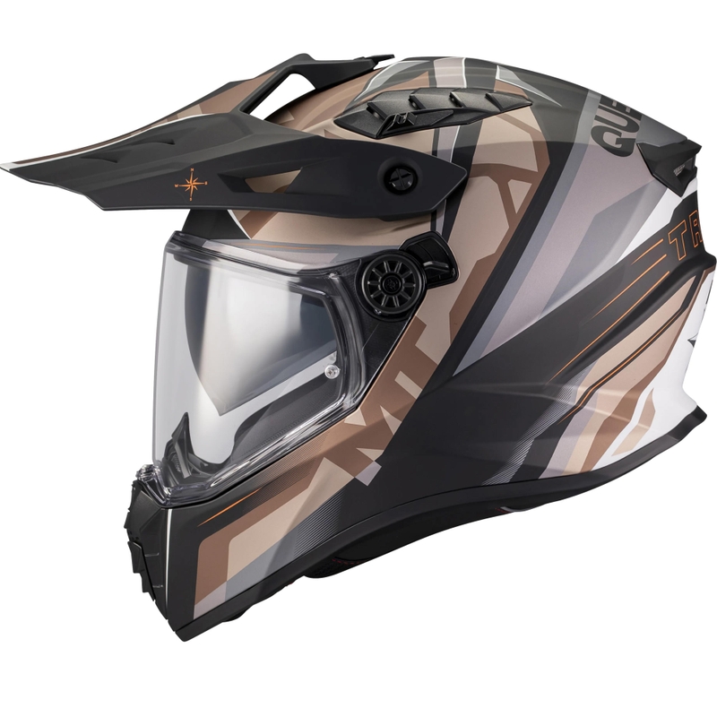 Enduro mootorratta kiiver MT Track SV Questor B9 matt must-pruun