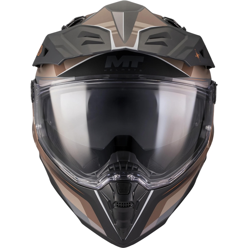 Enduro mootorratta kiiver MT Track SV Questor B9 matt must-pruun