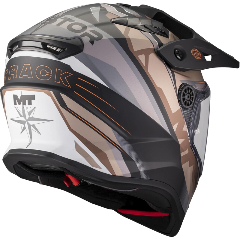Enduro mootorratta kiiver MT Track SV Questor B9 matt must-pruun