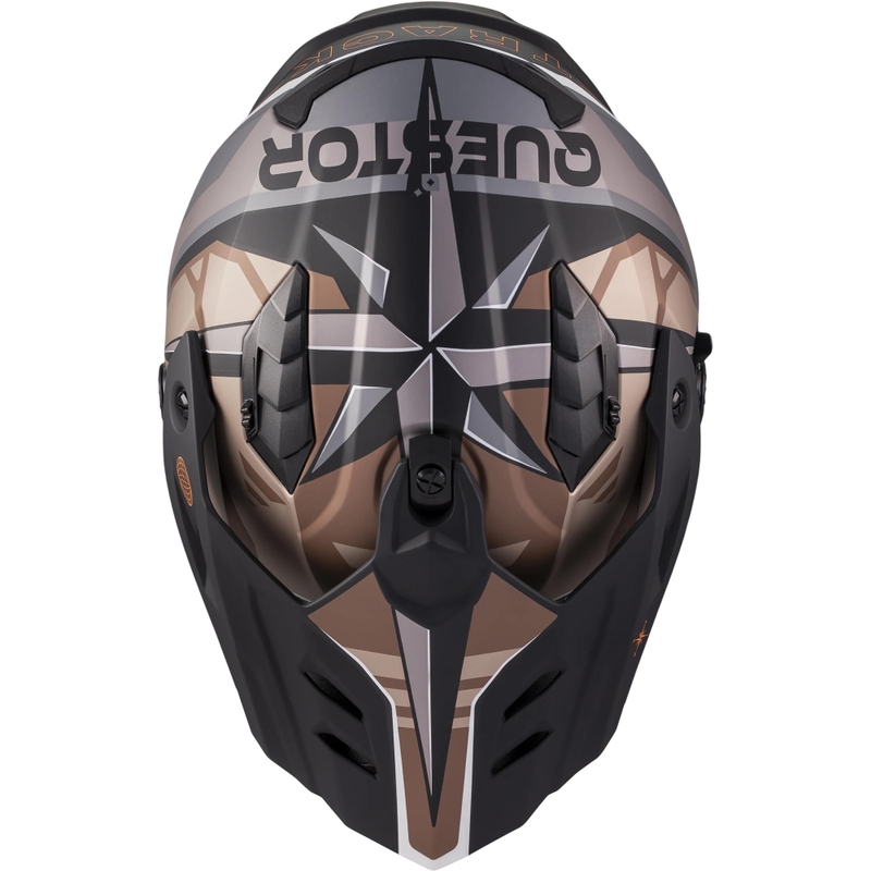 Enduro mootorratta kiiver MT Track SV Questor B9 matt must-pruun