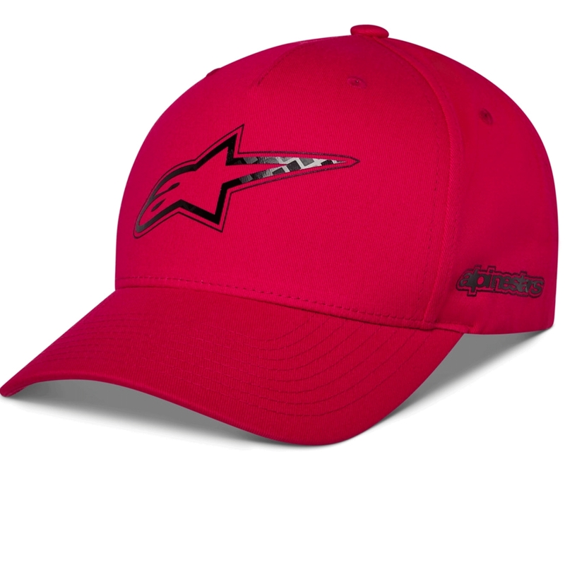 Alpinestars süsinikkiust nokamüts, punane