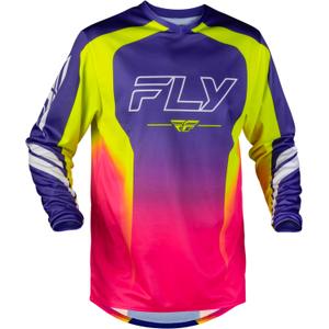 Motokrossi särk FLY Racing F-16 Raze lilla-punane-kollane