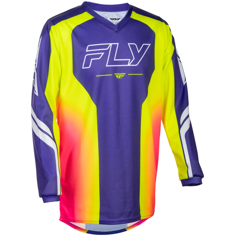 FLY Racing F-16 Raze laste motokrossisärk lilla-punane-kollane