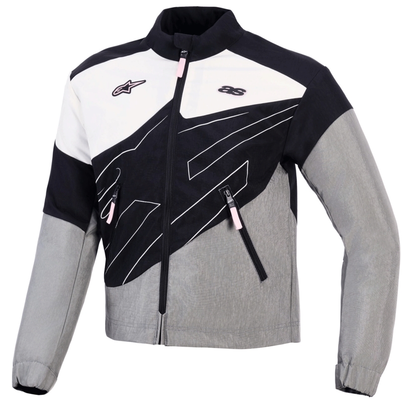 Alpinestars Stella Moshell naiste mootorratta jope must-hall-valge-roosa