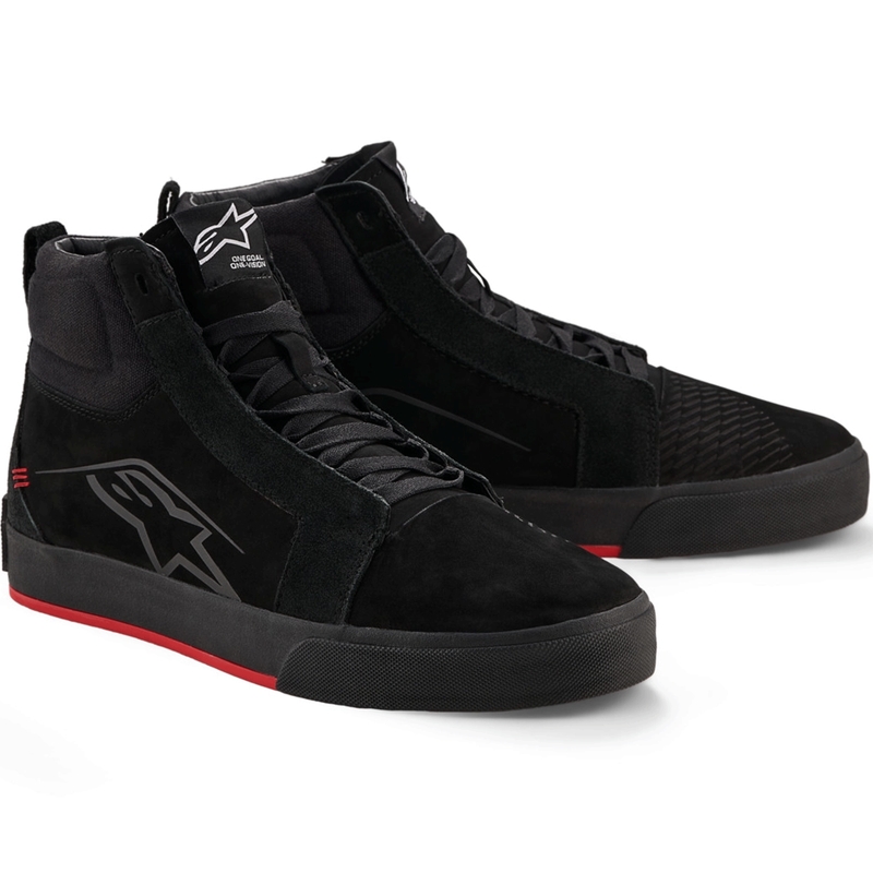 Alpinestars Ride-63 nahksaapad must-punane