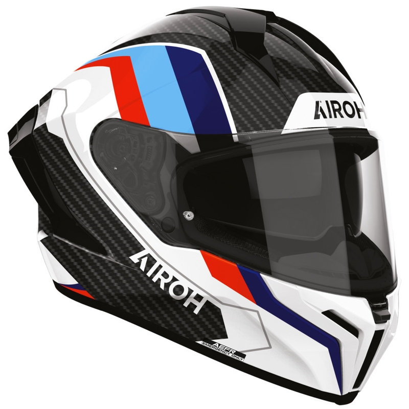 Airoh Matryx Carbon Rank täismaskiiver must-valge-sinine