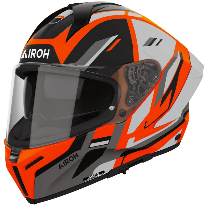 Airoh Matryx Sentry täisnäoga mootorrattakiiver oranž