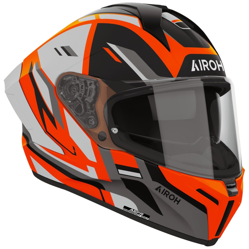 Airoh Matryx Sentry täisnäoga mootorrattakiiver oranž