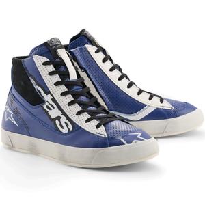 Alpinestars Stated Flair mootorrattasaapad sini-valge-mustad