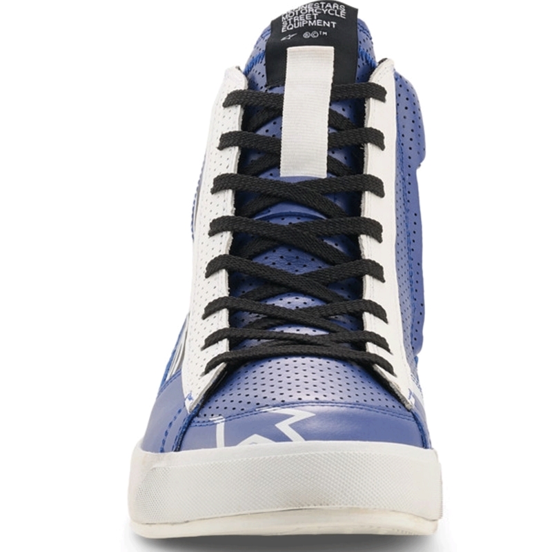 Alpinestars Stated Flair mootorrattasaapad sini-valge-mustad