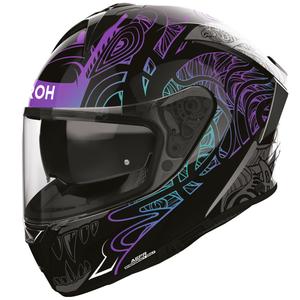 Airoh Spark 2 Silk täismaskiiver must-lilla