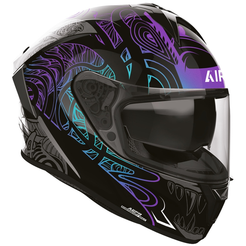 Airoh Spark 2 Silk täismaskiiver must-lilla