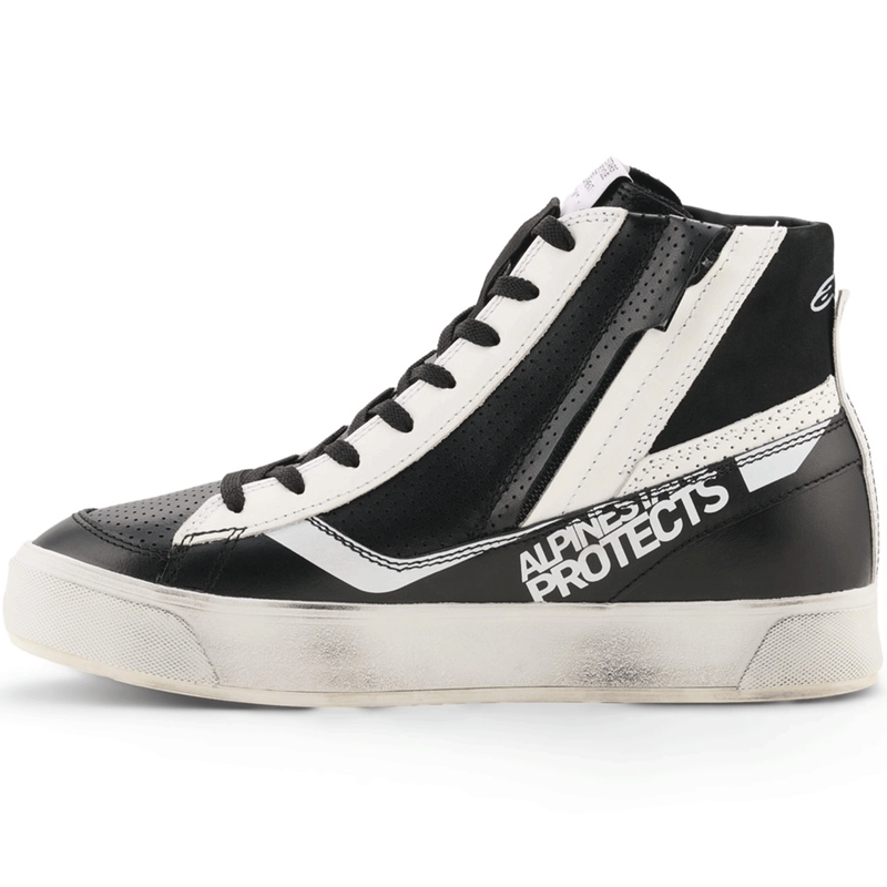 Alpinestars Stella Stated Flair naiste mootorrattasaapad must-valged