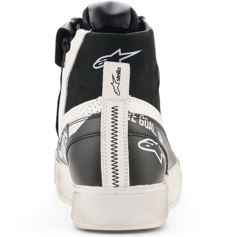 Alpinestars Stella Stated Flair naiste mootorrattasaapad must-valged